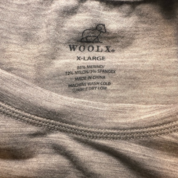 Woolx Merino Wool Oatmeal Long Sleeve Shirt Size XL - Picture 5 of 5